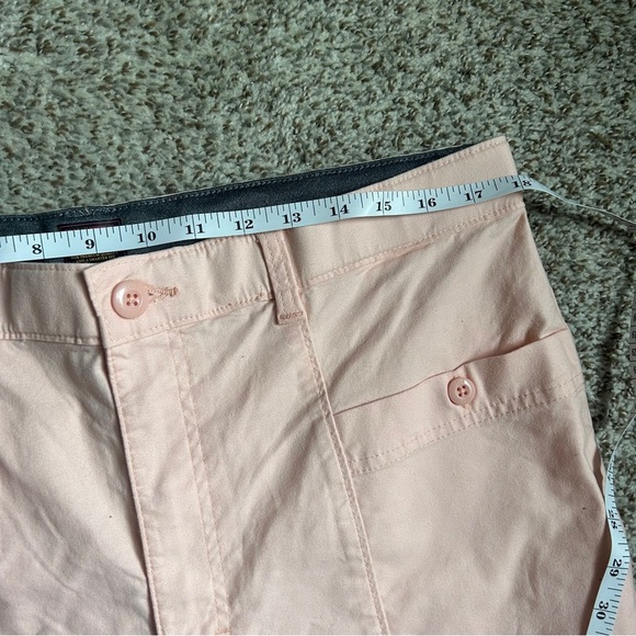 Lee Women's Ultra Lux High Rise Seamed Crop Capri Pant Pink Pastel Summer 16 - Picture 8 of 10